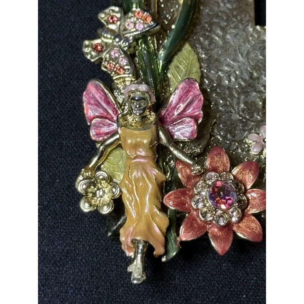 Kirks Folly Outlet Cover Fairy Gold Tone Fairies Nymph Sprite Floral Home Decor